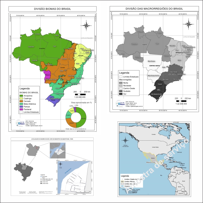 mapa de localização Mapa de Localização e Temático | Loja dos Mapas