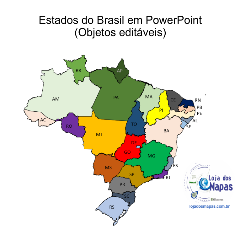 PPT - Estados Brasileiros PowerPoint Presentation, free download -  ID:4892210